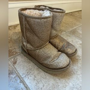 Ugg gold glitter boots